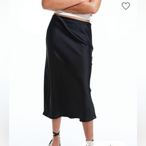 Black Satin Skirt size 4